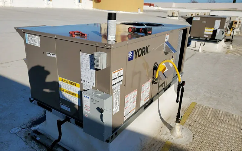 York Rooftop HVAC System Installation Vacaville